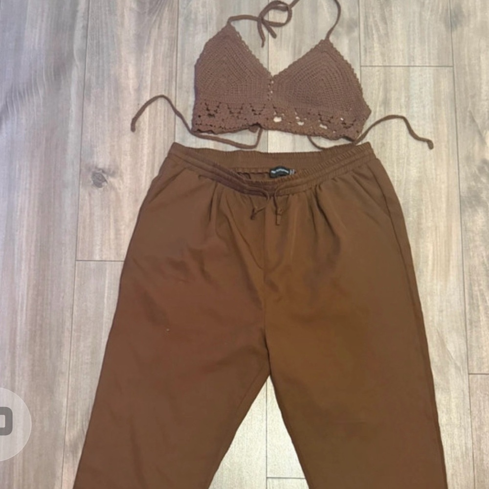 PrettyLittleThing Chocolate Brown Set